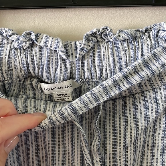 Blue & white striped pants - Picture 2 of 3